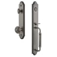 thumbnail image 1 of Grandeur 848770 Arc Solid Brass Rose Dummy Full Plate "C" Grip Handleset - Grey, 1 of 5