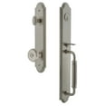 thumbnail image 1 of Grandeur 841870 Arc Solid Brass Rose Keyed Entry Single Cylinder Full Plate "C" Grip, 1 of 5