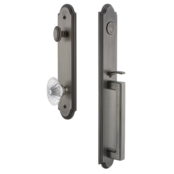 Grandeur Arc D Grip Dummy Handleset with Knob