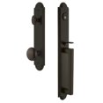 thumbnail image 1 of Grandeur 843991 Arc Solid Brass Rose Keyed Entry Single Cylinder Full Plate "D" Grip, 1 of 5
