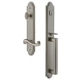 thumbnail image 1 of Grandeur 846965 Arc Solid Brass Rose Right Handed Keyed Entry Single Cylinder Full Plate, 1 of 5
