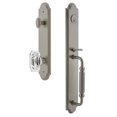 thumbnail image 1 of Grandeur 848381 Arc Solid Brass Rose Dummy Full Plate "F" Grip Handleset - Nickel, 1 of 5