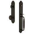 thumbnail image 1 of Grandeur 848536 Arc Solid Brass Rose Dummy Full Plate "F" Grip Handleset - Bronze, 1 of 5