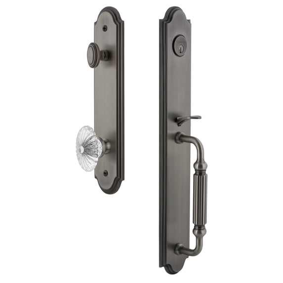 Grandeur Arc F Grip Single Cylinder Handleset with Knob