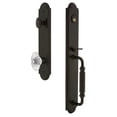 thumbnail image 1 of Grandeur 843755 Arc Solid Brass Rose Keyed Entry Single Cylinder Full Plate "F" Grip, 1 of 5