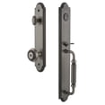 thumbnail image 1 of Grandeur 844198 Arc Solid Brass Rose Keyed Entry Single Cylinder Full Plate "F" Grip, 1 of 5