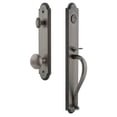 thumbnail image 1 of Grandeur 848568 Arc Solid Brass Rose Dummy Full Plate 'S' Grip Handleset - Grey, 1 of 5