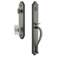 thumbnail image 1 of Grandeur 843482 Arc Solid Brass Rose Keyed Entry Single Cylinder Full Plate "S" Grip, 1 of 5