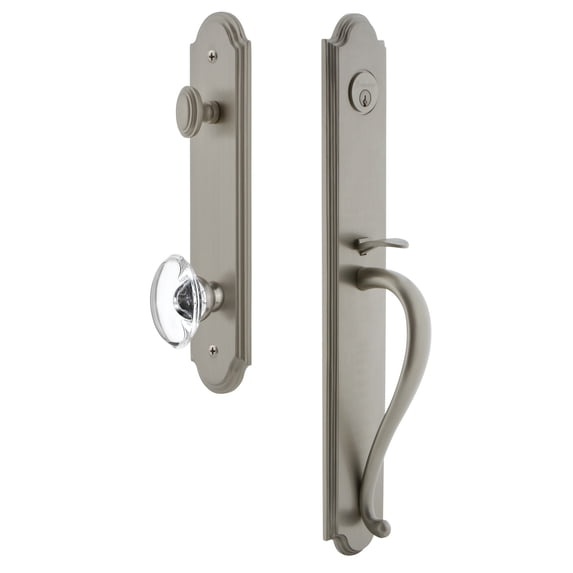Grandeur Arcsgrpro_Eset_238 Arc Solid Brass Rose Keyed Entry Single Cylinder Full Plate