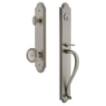 thumbnail image 1 of Grandeur Arcsgrsol_Eset_238 Arc Solid Brass Rose Keyed Entry Single Cylinder Full Plate, 1 of 5