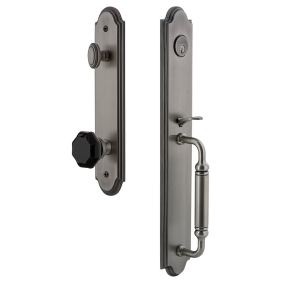 Grandeur Arccgrlyo_Eset_234 Arc Solid Brass Rose Keyed Entry Single Cylinder 'C' Grip