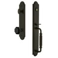 thumbnail image 1 of Grandeur 852163 Arc Solid Brass Rose Keyed Entry Single Cylinder 'F' Grip Handleset -, 1 of 5