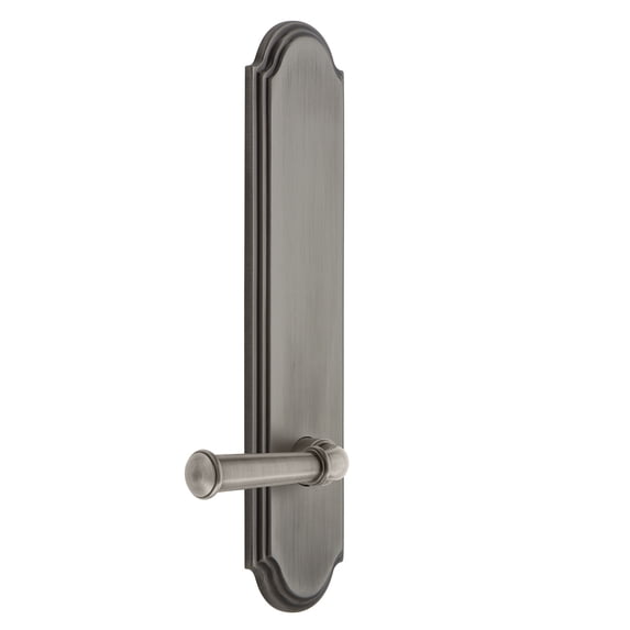 Grandeur Arc Tall Plate Georgetown Double Dummy Door Lever