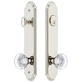 thumbnail image 1 of Grandeur 839391 Arc Solid Brass Tall Plate Single Cylinder Keyed Entry Set - Nickel, 1 of 6