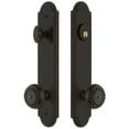thumbnail image 1 of Grandeur 839719 Arc Solid Brass Tall Plate Single Cylinder Keyed Entry Set - Bronze, 1 of 6