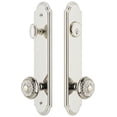 thumbnail image 1 of Grandeur 839837 Arc Solid Brass Tall Plate Single Cylinder Keyed Entry Set - Nickel, 1 of 6