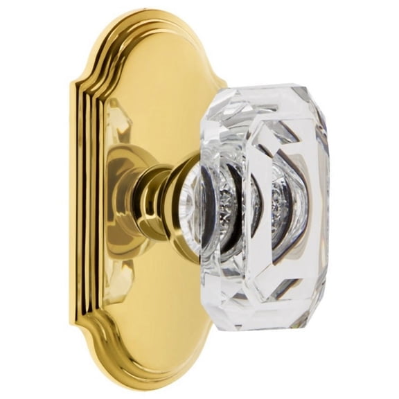 Grandeur Arcbcc_Prv_234 Arc Solid Brass Privacy Set - Brass