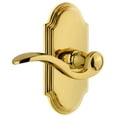 thumbnail image 1 of Grandeur Arcbel_Dd_Na Arc Solid Brass Dummy Door Lever Set - Brass, 1 of 6