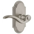thumbnail image 1 of Grandeur Arcbel_Prv_234_Rh Arc Solid Brass Right Handed Privacy Door Lever Set - Nickel, 1 of 6