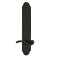 thumbnail image 1 of Grandeur 804194 Arc Solid Brass Tall Plate Rose Right Handed Privacy Door Lever Set -, 1 of 1