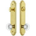 thumbnail image 1 of Grandeur Arc Tall Plate Single Cylinder One Piece Knobset with Knob, 1 of 6