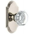 thumbnail image 1 of Grandeur 821531 Arc Solid Brass Rose Privacy Door Knob Set - Nickel, 1 of 1