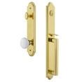 thumbnail image 1 of Grandeur Arcdgrhyd_Eset_234 Arc Solid Brass Rose Keyed Entry Single Cylinder Full Plate, 1 of 5