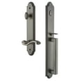 thumbnail image 1 of Grandeur 847038 Arc Solid Brass Rose Right Handed Keyed Entry Single Cylinder Full Plate, 1 of 1