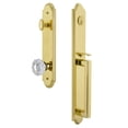 thumbnail image 1 of Grandeur Arcdgrver_Eset_234 Arc Solid Brass Rose Keyed Entry Single Cylinder Full Plate, 1 of 5