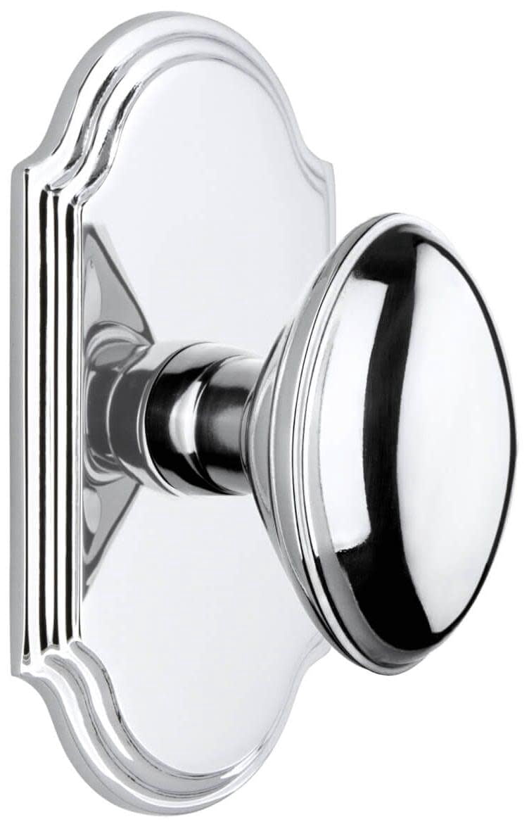 Grandeur 884467 Eden Prairie Solid Brass Passage Door Knob Set - Chrome