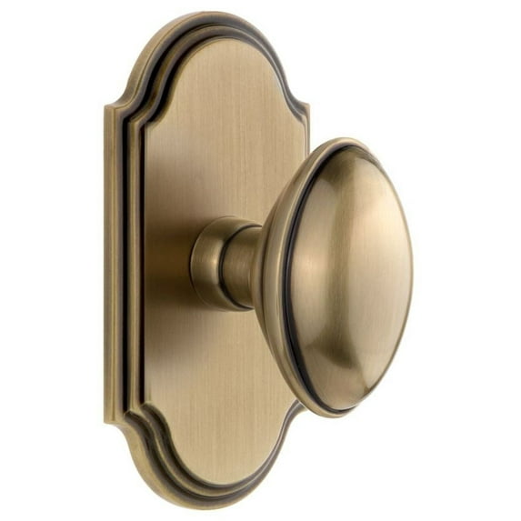 Grandeur Arcedn_Sd_Na Arc Solid Brass Single Dummy Door Knob - Brass
