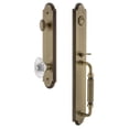 thumbnail image 1 of Grandeur 848491 Arc Solid Brass Rose Dummy Full Plate "F" Grip Handleset - Brass, 1 of 5
