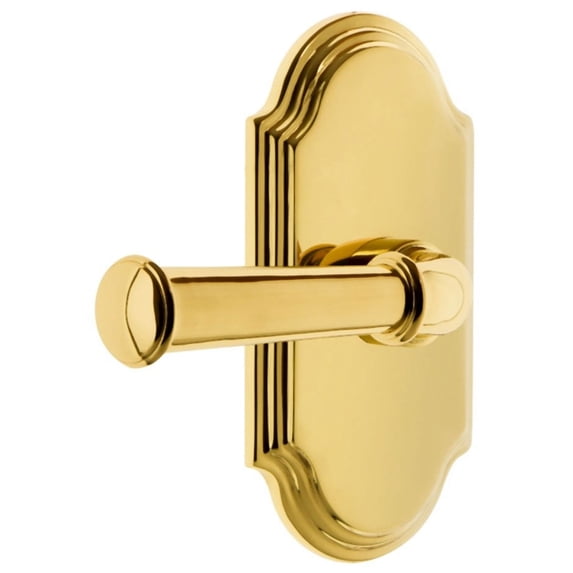 Grandeur 897197 Arc Solid Brass Left Handed Non-Turning Two-Sided Dummy Set - Brass