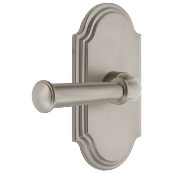 Grandeur 851180 Arc Solid Brass Left Handed Passage Set - Nickel