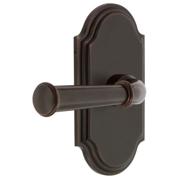Grandeur Georgetown Door Lever with Arc Plate