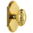 thumbnail image 1 of Grandeur Arcgvc_Dd_Na Arc Solid Brass Dummy Door Knob Set - Brass, 1 of 6