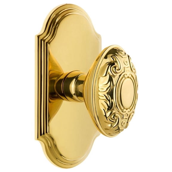 Grandeur Arcgvc_Prv_234 Arc Solid Brass Privacy Door Knob Set - Brass