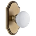 thumbnail image 1 of Grandeur Archyd_Psg_234 Arc Solid Brass Rose Passage Door Knob Set - Brass, 1 of 6
