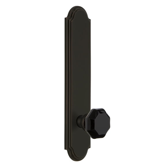 Grandeur 851011 Arc Solid Brass Tall Plate Right Handed Privacy Door Knob Set - Bronze