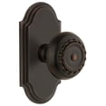 thumbnail image 1 of Grandeur Arcpar_Prv_238 Arc Solid Brass Privacy Door Knob Set - Bronze, 1 of 6