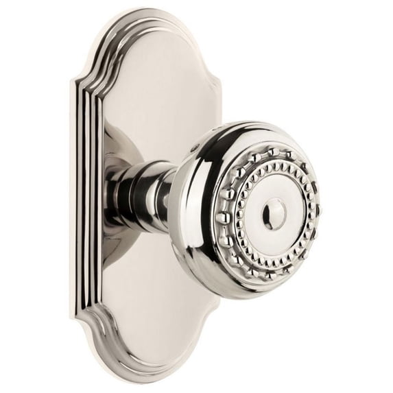 Grandeur Parthenon Door Knob with Arc Plate