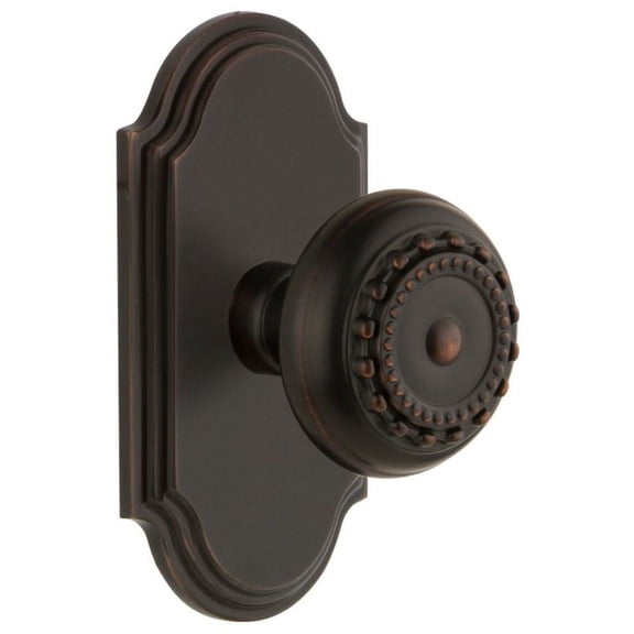 Grandeur Arcpar_Sd_Na Arc Solid Brass Single Dummy Door Knob - Bronze