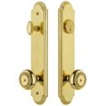 thumbnail image 1 of Grandeur 839701 Arc Solid Brass Tall Plate Single Cylinder Keyed Entry Set - Brass, 1 of 6