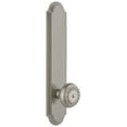 thumbnail image 1 of Grandeur Arcpar_Tp_Sd_Na Arc Solid Brass Tall Plate Rose Single Dummy Door Knob - Nickel, 1 of 1