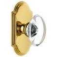 thumbnail image 1 of Grandeur Arcpro_Dd_Na Arc Solid Brass Rose Dummy Door Knob Set - Brass, 1 of 6