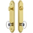 thumbnail image 1 of Grandeur 839733 Arc Solid Brass Tall Plate Single Cylinder Keyed Entry Set - Brass, 1 of 6