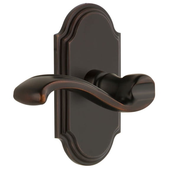 Grandeur 811431 Arc Solid Brass Dummy Door Lever Set - Bronze