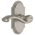 thumbnail image 1 of Grandeur Arcprt_Prv_234_Lh Arc Solid Brass Left Handed Privacy Door Lever Set - Nickel, 1 of 6