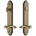 thumbnail image 1 of Grandeur Arcprt_Tp_Eset_238_Lh Arc Solid Brass Tall Plate Single Cylinder Keyed Entry Set, 1 of 1