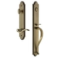 thumbnail image 1 of Grandeur 846767 Arc Solid Brass Rose Left Handed Keyed Entry Single Cylinder Full Plate, 1 of 1